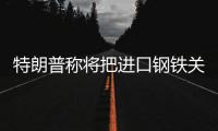 特朗普称将把进口钢铁关税从25%提高至50%