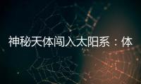 神秘天体闯入太阳系：体积惊人
，秒速疑超60公里	，年底到达近地点