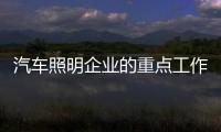 汽车照明企业的重点工作是建立良好品质和品牌能力