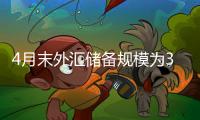 4月末外汇储备规模为32048亿美元