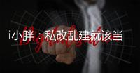 i小胖：私改乱建就该当头棒喝！