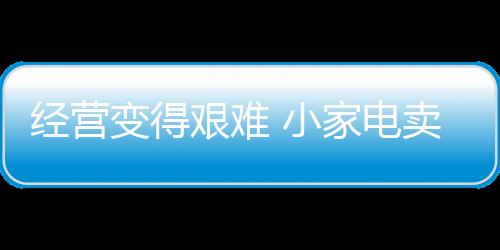 大可与小家电电商各取所需