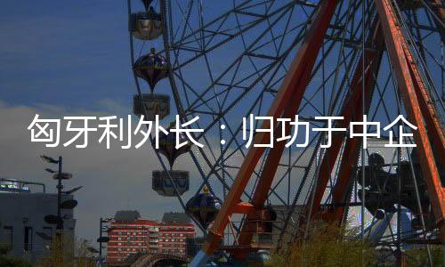 功于匈牙利采取经济中立战略