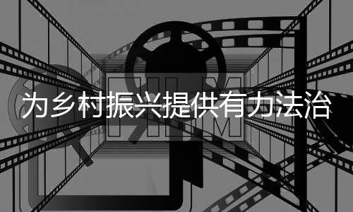 制定和实施乡村振兴促进法