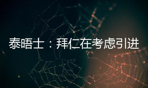 拜仁正在考虑签下恩昆库