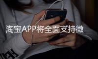 淘宝APP将全面支持微信支付
？客服回应：试行中，暂未全面开放