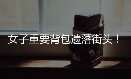 背包这面鲜红的遗落原主锦旗