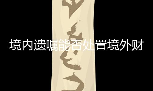 适用中华人民共和国法律