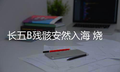 火箭的残骸返回大气层