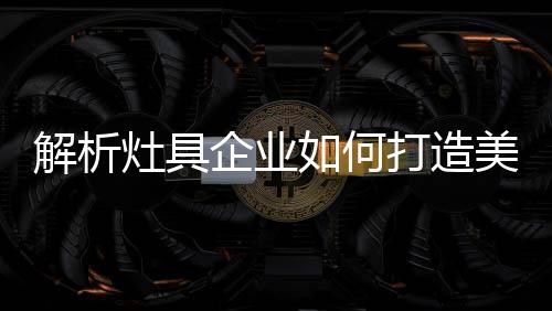 在这个讲究美的灶具造美时代