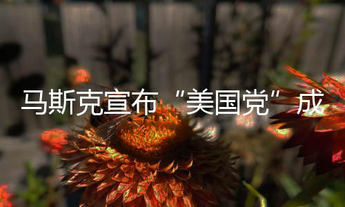 第二天就会成立“美国党”