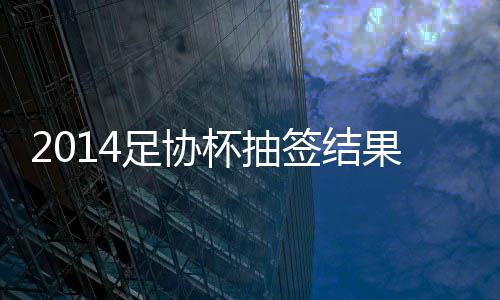 2014足协杯抽签结果看点